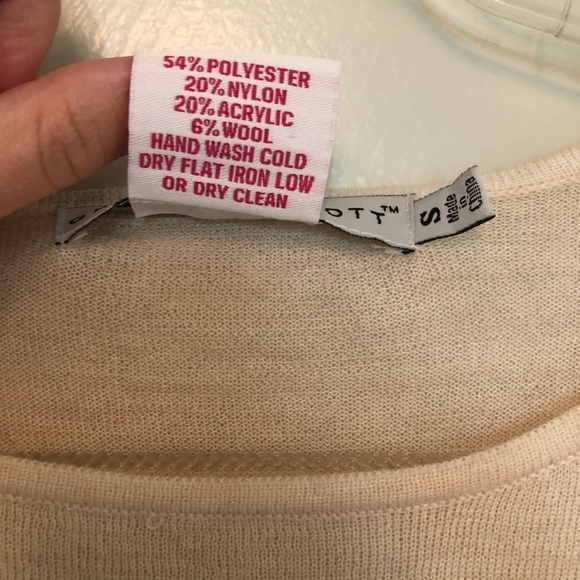 Gretchen Scott Sweater Lightweight Buttons Pocket Small - Picture 4 of 6